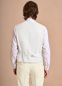 front James 상아 정장 조끼