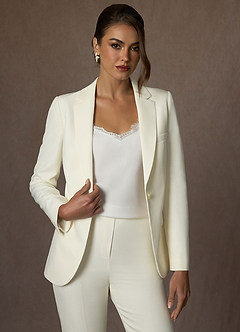 Charlotte Ivory Refined Weave Blazer