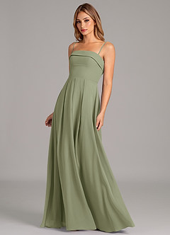 Azazie Lucienne Bridesmaid Dresses Pistachio A-Line Strapless Chiffon Convertible Dress image6