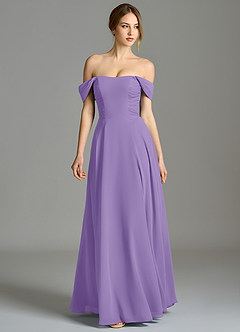 Azazie Oasis Bridesmaid Dresses Tahiti A-Line with Pockets Chiffon Dress image5