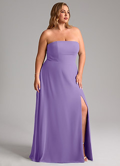Azazie Wren Bridesmaid Dresses Tahiti A-Line Side Slit Chiffon Convertible Dress image12