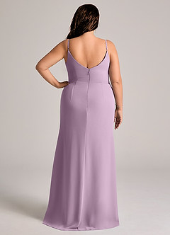 Azazie Deandra Bridesmaid Dresses Wisteria Mermaid Pleated Chiffon Dress image8