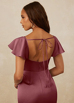 Christian Siriano Bridal for Azazie 1005 Bridesmaid Dresses Desert Rose Sheath Sweetheart Neckline Stretch Satin Dress image3