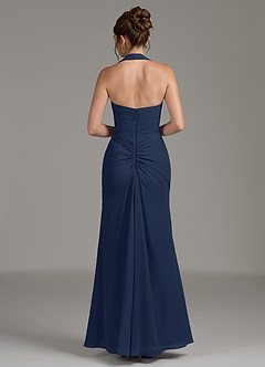 Azazie Destiny Bridesmaid Dresses Dark Navy Mermaid Sweetheart Neckline Chiffon Dress image6