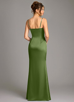 Azazie Reverie Bridesmaid Dresses Juniper Mermaid Corset Stretch Satin Dress image4