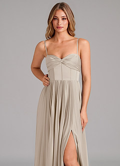 Azazie Tyla Bridesmaid Dresses Frost A-Line Sweetheart Neckline Stretch Satin Dress image8