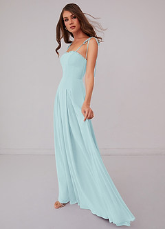 Barbie ♥ Azazie Final Sale Barbie Pink A-Line Pleated Chiffon Dress image5