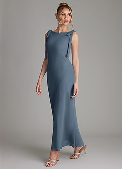 Azazie Luddie Brudtärnklänningar Klä av Sjöjungfru i Chiffong Rosett Neptunus image1