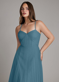 Azazie Teagan Bridesmaid Dresses Bermuda A-Line Sweetheart Neckline Tulle Dress image6