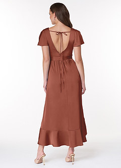 Azazie Lexis Stretch Satin Dress Final Sale  image2