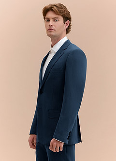 front William Azul Marino Oscuro Chaqueta de traje