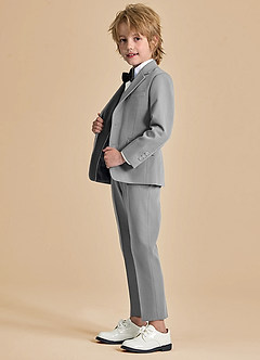front Oliver Boys Grey 5-Piece Suit