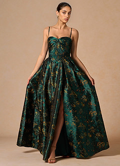 Vestido Verde Profundo Largo Aoife image4