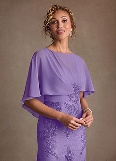 Azazie Amrita Mother of the Bride Dresses Tahiti Mermaid Lace Chiffon Dress image5