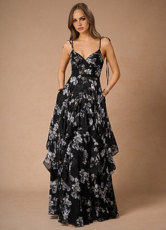 Ailsa Black Multi Maxi Dress image3