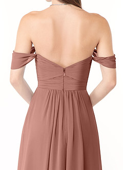 Azazie Millie Final Sale Agave A-Line Sweetheart Neckline Chiffon Convertible Dress image7