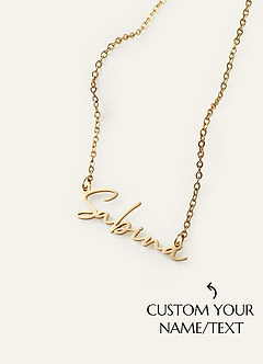 front Personalisierte Namenskette