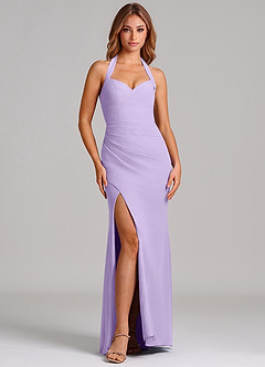 Azazie Emeria Suknie dla druhen Syrena Dekolt w kształcie serca Szyfon Do ziemi Sukienka image3