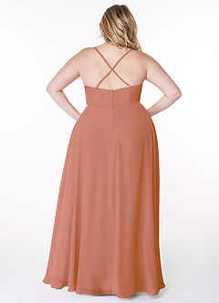 Azazie Naeem Bridesmaid Dresses MAI TAI A-Line V-Neck Ruffle Chiffon Dress image8