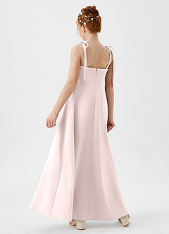 Azazie Rosey Junior Blushing Pink A-Line Sweetheart Neckline Stretch Crepe Dress image6