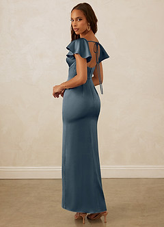 Christian Siriano Bridal for Azazie 1005 Bridesmaid Dresses Twilight Sheath Sweetheart Neckline Stretch Satin Dress image8