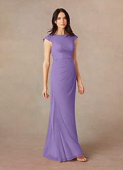 Azazie Janie Final Sale Tahiti Mermaid Lace Dress image2