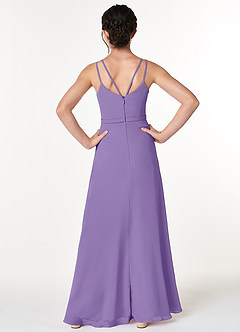 Azazie Janine Junior Tahiti A-Line Chiffon Dress image2