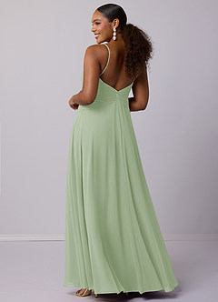 Barbie ♥ Azazie At-home Try On Dresses A-Line Chiffon Floor-Length Dress image8