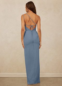 Christian Siriano Bridal for Azazie 1003 Bridesmaid Dresses Twilight Sheath One Shoulder Chiffon Dress image2
