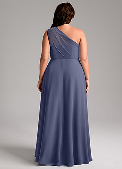 Azazie Phaedra Bridesmaid Dresses Stormy A-Line One Shoulder Chiffon Dress image10