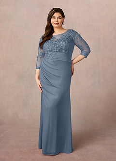 Azazie Fatemah vestidos de madre de la novia Vestido de Crepúsculo de Encaje de Sirena image7