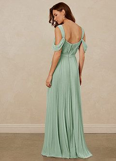 Christian Siriano Bridal for Azazie 1013 Bridesmaid Dresses Agave A-Line Off the Shoulder Chiffon Dress image4