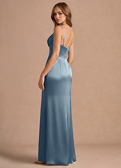 Robe Maxi Bleu Poussiéreux Aimee image2