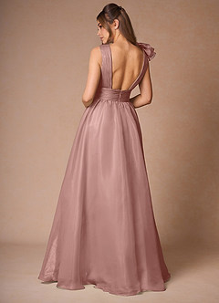 Vespera Pink Ruffles Gown image2