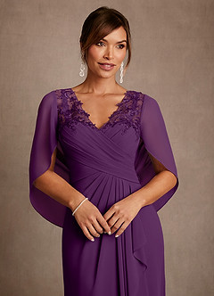 Azazie Santa Clara Abiti per la Madre della Sposa Abito A-Line in Pizzo Uva image5