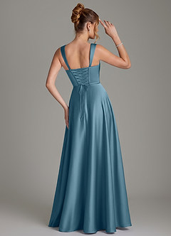 Azazie Azaria Robes de demoiselle d'honneur Robe Trapèze en Satin extensible Corset Bermude image5