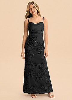 front Azazie Kylie Junior Formal Dress