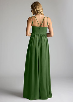 Azazie Emree Maternity Bridesmaid Dresses A-Line Chiffon Floor-Length Dress image4