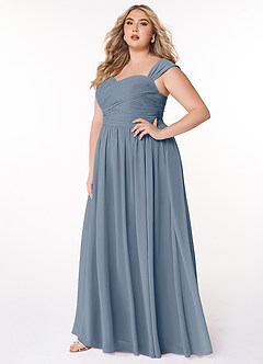 Azazie Zapheira Bridesmaid Dresses Twilight A-Line Ruched Chiffon Dress image7