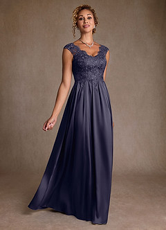 Azazie Amethyst Abiti per la Madre della Sposa Abito A-Line in Pizzo Stormy image3