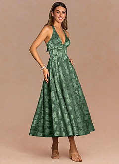 Isabeau Eucalyptus Midi Dress image4