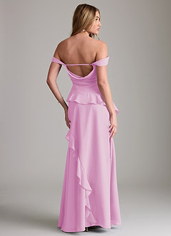 Azazie Sloane Bridesmaid Dresses Candy Pink A-Line Sweetheart Neckline Chiffon Dress image7