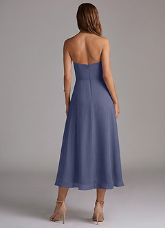 Azazie Wren Bridesmaid Dresses Stormy A-Line Strapless Chiffon Dress image2