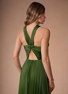 Vestido Verde Oliva Largo Afra image6