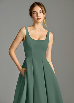 Azazie Amalie Brautjungfernkleider A-Linie Plissee Chiffon Kleid Seemoos image7