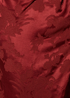 Flavia Mahogany Red Maxi Dress image4