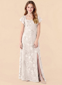 front Azazie Jaymie Junior Formal Dress