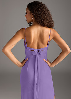 Azazie Mai Bridesmaid Dresses Tahiti Sheath Pleated Mesh Dress image6