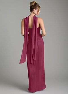 Azazie Tierney Bridesmaid Dresses Mulberry A-Line Strapless Chiffon Convertible Dress image10