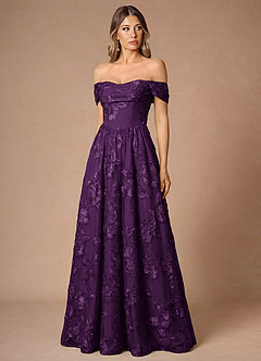Vestido Ciruela Largo Hazel image4